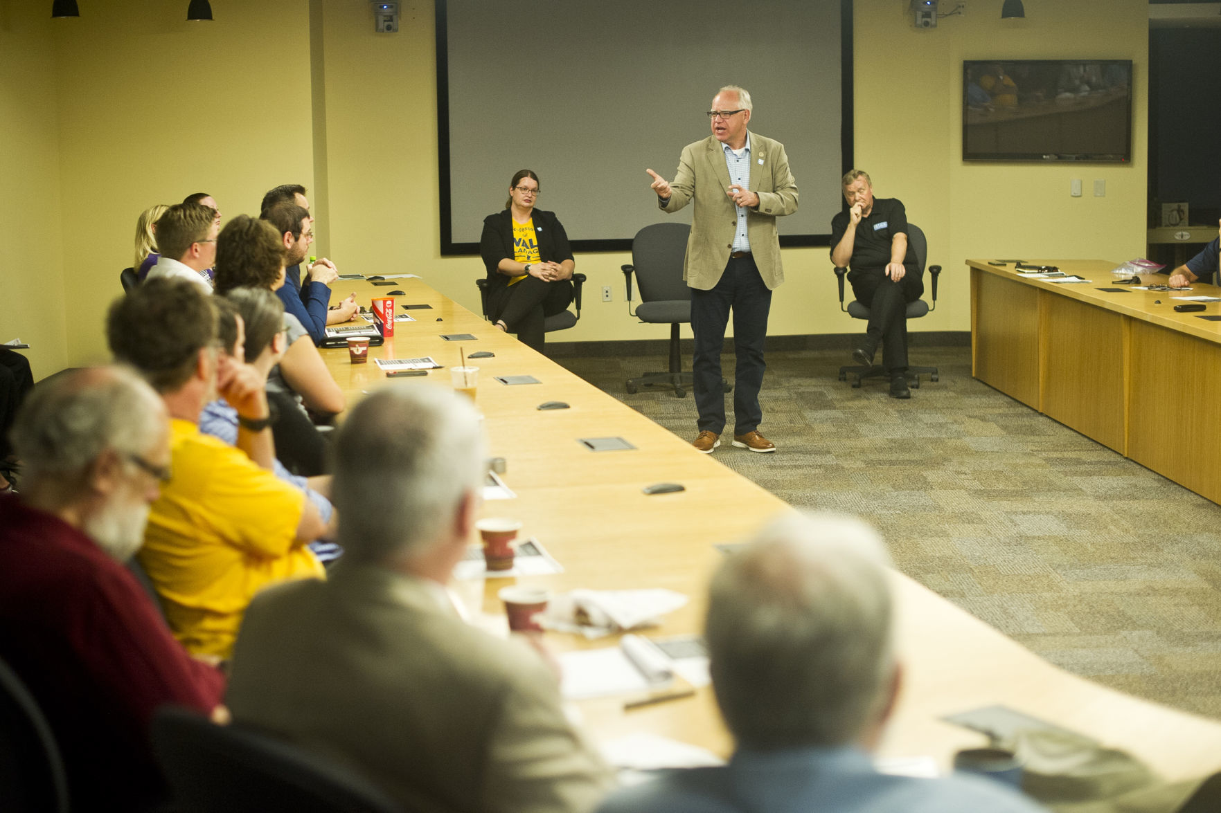Tim Walz and Gene Pelowski 04